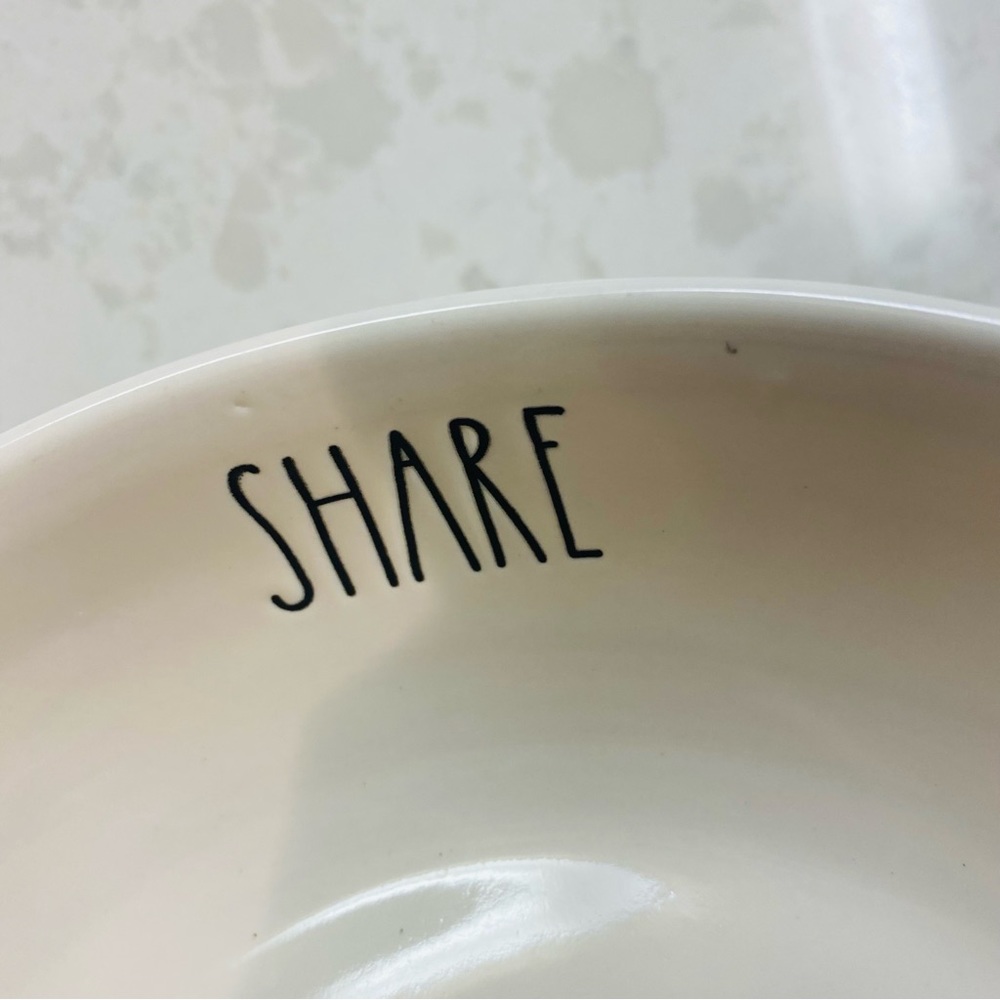 Rae Dunn SHARE Pasta Bowls HTF - Picture 6 of 7